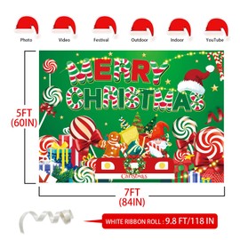Christmas Backdrop,7x5FT Merry Christmas Backdrop Christmas Decorations Xmas Backdrop Christmas Banner Christmas Background Merry Christmas Backdrop Party Decor Supplie