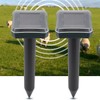 2PCS Ultrasonic Solar Snake Mouse Pest Rodent Repeller Anti Mosquito