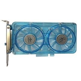 Vantec SP-FC70-BL Tarjeta de Ventilador Sistema Spectrum con Dos Ventiladores Ajustables de 70mm UV LED (Azul)