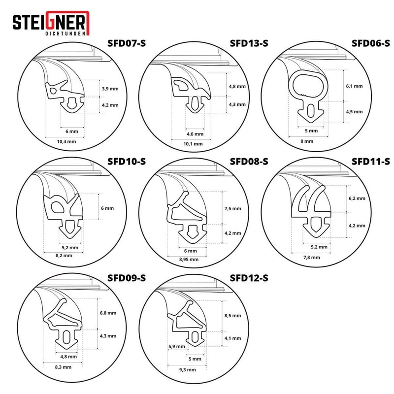 Window Seal Plastic Window SFD Type HOLK Chamber Hollow Draught
