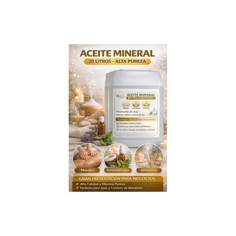 Aceite Mineral Cristalino Pcosmeticos,masajes,geles 20 Lts