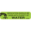 PHARMEX 5-X Permanent Paper Label,"Medication Taken", 1 9/16" x 3/8", Green (500 per Roll, 2 Rolls per Box)