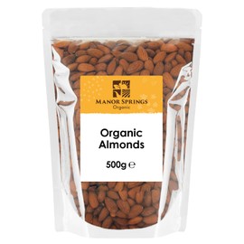 Organic Whole Almonds 500g by Manor Springs by Manor Springs Organic