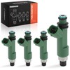 A-Premium 12 Holes Set of 4 Fuel Injectors Compatible with