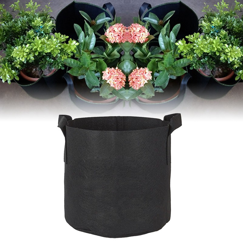 5pcs Grow Bag 5 Gallon Breathable Thickened Plant Fabric Pots