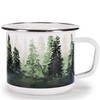 Golden Rabbit Enamelware - Set of 4-24oz Grande Mugs (Forest