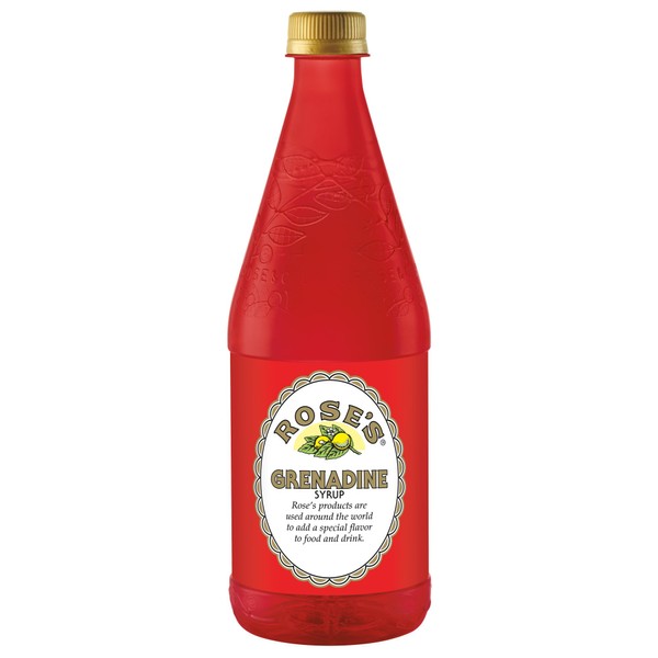 Rose's Grenadine, 25 fl oz bottles (Pack of 12)