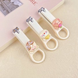 International Nail Clipper Set, Gift Manicure & Pedicure Tools, Engraved/Character/Sanrio Nail Clippers R36 Free Size/Beige Cat Claw 120ea