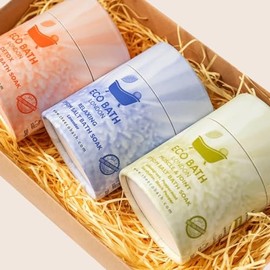 Eco Bath London Epsom Salt Gift Set - 3 x 250g Bath Salts, Muscle and Joint, Relaxing, Detox, Perfect Bath Salts Gift Set