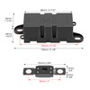 QWORK® Car Fuse Holder with Protective Cover, Includes 200A Fuse