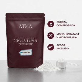 ATMA Creatina Monohidratada 300g Pura Creavitalis® 60 Porciones