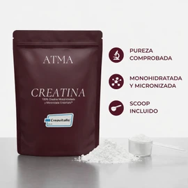ATMA Creatina Monohidratada 300g Pura Creavitalis® 60 Porciones
