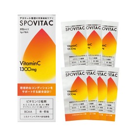Supovitamin C Vitamin C 1,300 mg, Tropical Fruit Flavor, Vitamins, Minerals, Amino Acids, 0.1 oz (3 g) x 7 Packets Set