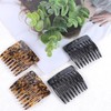 4 Pcs French Side Combs for Small French Twist, Decorative