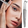 Meibomian Gland Expressor, Stainless Steel Round Tip Eyelid Tweezers