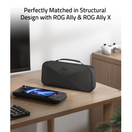 Syntech Hard Carrying Case Compatible with ASUS ROG Ally/ROG Ally X Console and Accessories, Portable Travel Handheld Case for Storage, EVA Shockproof Protective Carry Bag with Large Capacity, Black