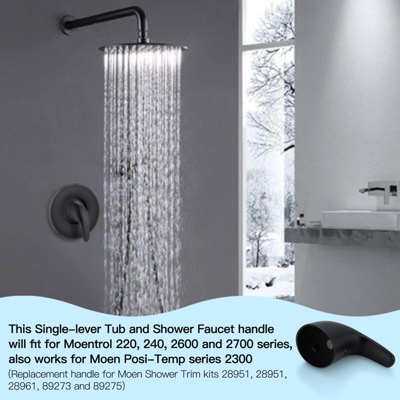 Shower Handle Replacement (100657) for Moen Lever Shower Handle, Compatible