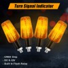 URAQT URAQT Motorcycle Turn Signal Light, 4 PCS Universal Watertight