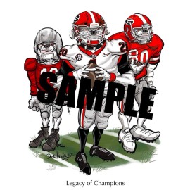 Legacy University Of Georgia Bulldogs 2022 "Legacy Of Champions" National Champions A