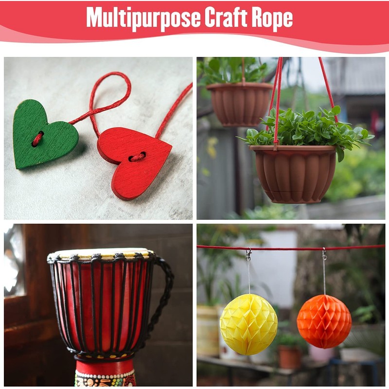 CRAFTCURL Soft Cotton Rope - Easy to DIY for Daily