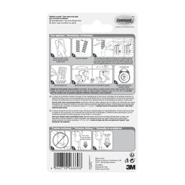Command 17048 Metal Picture Nail (Size XL up to 3.6 Kg Capacity) Single Hooks and 4 Strips Extra Large