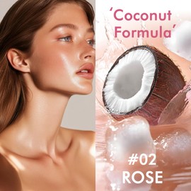 Sunscreen Body Glow Oil【SPF 50】【Lightweight】【Natural Ingredient】Broad Spectrum Shimmer Sunscreen For Face and Body, ROSE