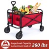 ABCCANOPY Folding Collapsible Utility Wagon Cart Outdoor Garden Shopping Camping