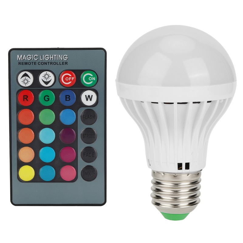 2Pcs E27 3W RGB Bulb Lamp Color Changing Bulb Light