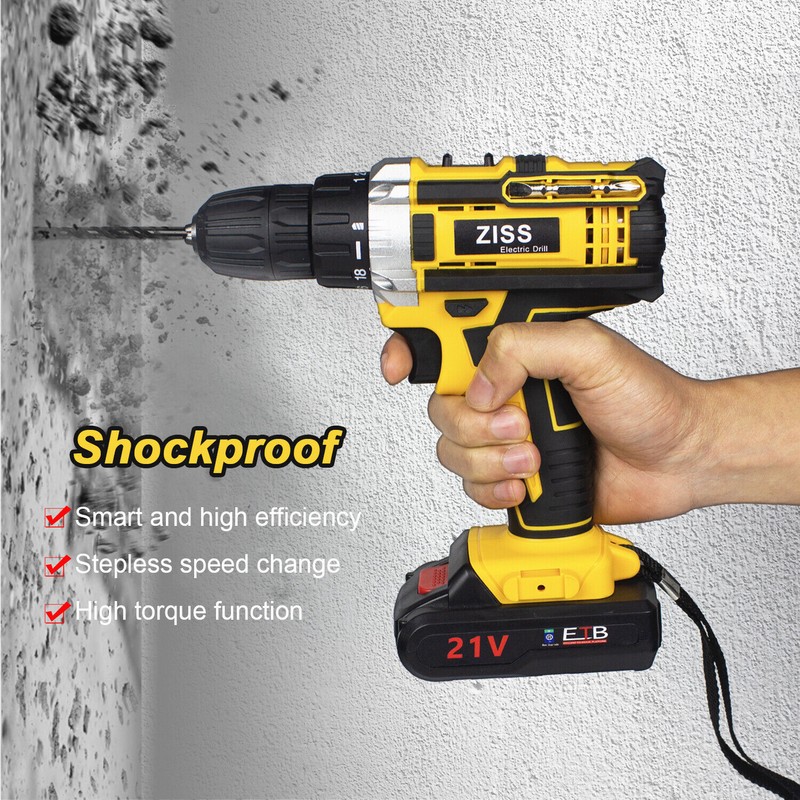Ziss 21V 34IN1 Electric Cordless Drill Impact Drill Combo Set