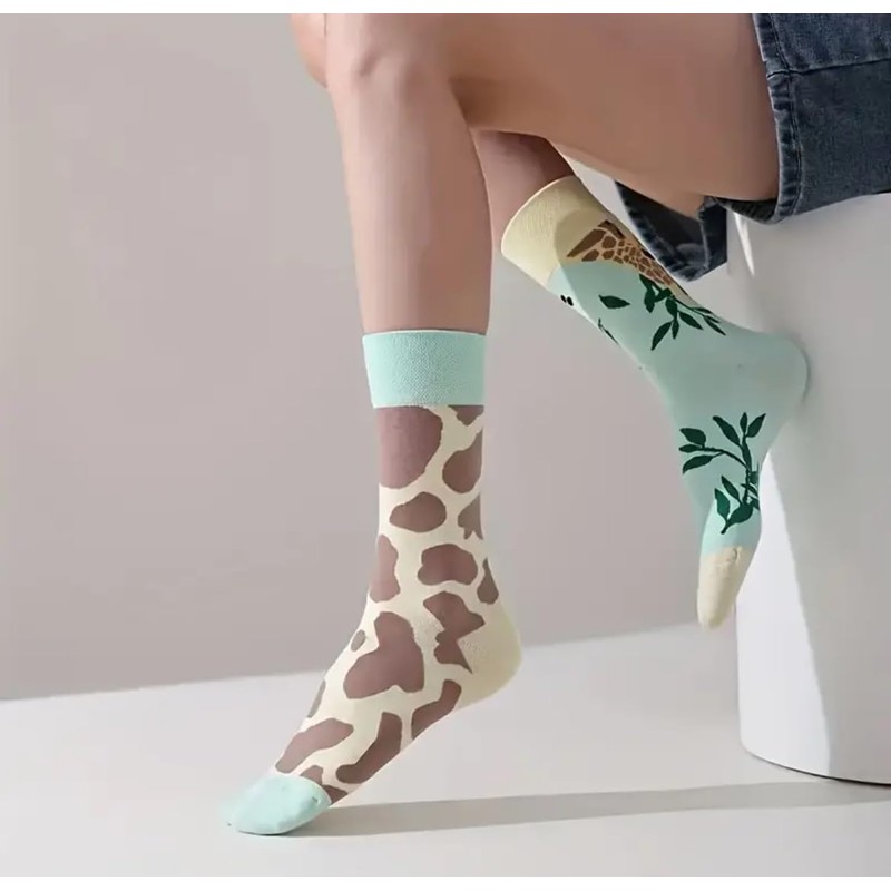 Giraffe Socks, Giraffe Gift, UK Size 4-8