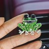Bling Frog Car Air Freshener Vent Clip, Sparkly Crystal Rhinestone