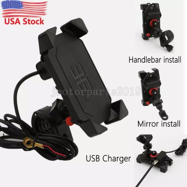 Unbranded Motorcycle Bike ATV MTB Handlebar Cell Phone GPS Mirror
