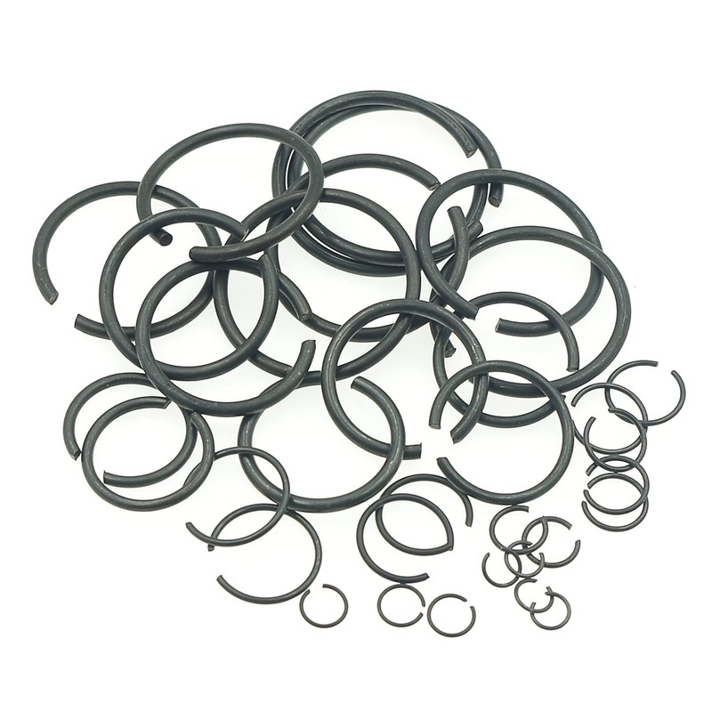 MCMASKE Metric 5mm to 28mm Round Wire C-Clips External Retaining