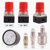 Air Compressor Pressure Regulator Pneumatic Pressure Regulator 1/4 ", Pressure