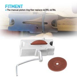 66785 66786 Manual Piston Ring Grinder, Piston Ring Cutting Wheel Filing Tool, Piston Ring Clearance Adjustment Tool,Piston Ring Filer with 120 Grit Carbide Grinding Wheel