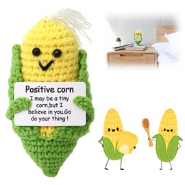 YALiya Positive Potato Knitted Corn Doll, Positive Grain, You Will Make Your Friends Smile and Encourage Family, Friends and Children