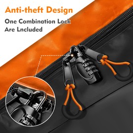 Hitch Mount Cargo Carrier Bag, 20 Cubic Feet 100% Waterproof Car Tray Luggage Bag (59" 24" 24") with 6 Reinforced Straps + 1 Combination Lock, Fits for All Vehicles with Steel Trailer Basket