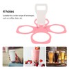 Portable Drink Carrier, Foldable Plastic Cup Holder, Reusable Cup Holder