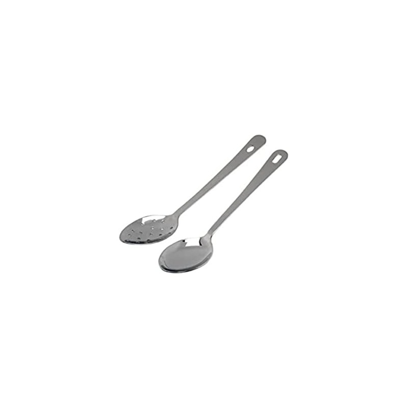 Genware 300014 S/ST Serving Spoon With Hanging Hole, 14"
