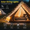 Solar Power Camping Lights String,Outdoor String Lights with 8 Modes