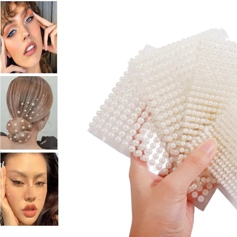 2000 Perlas Strass Adhesivas Para Cabello Cara Y Cuerpo