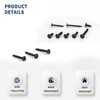 QOOSIKICC 370 Pieces Self Tapping Screws Assortment Set, Phillips Flat