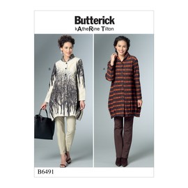 Butterick Patterns B64910Y0 Misses' Loose Shirts, Y (XSM-SML-MED)