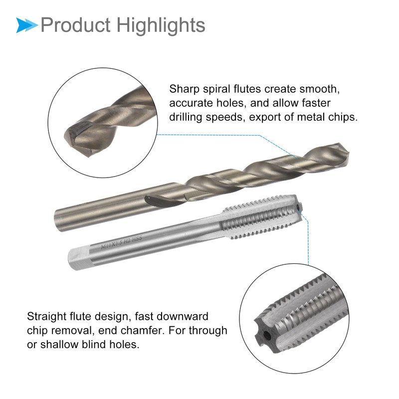 CoCud Tap and Drill Bit Set M11 x 1 Tap