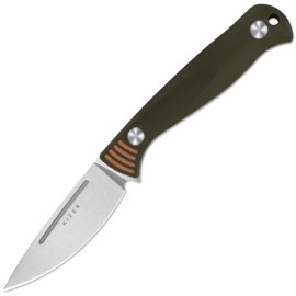 Kizer Cutlery Evenki 1 Green & Orange G10 AEB-L Fixed Blade Knife 1097A1
