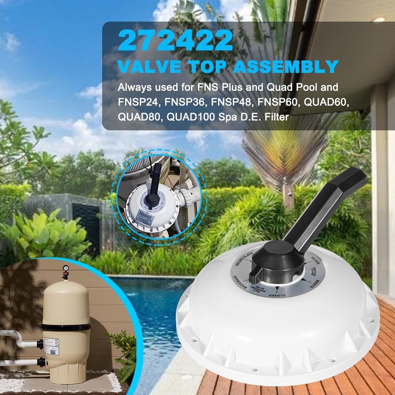 272422 Valve Top Assembly Compatible with 2-inch HiFlow Valve 261142,