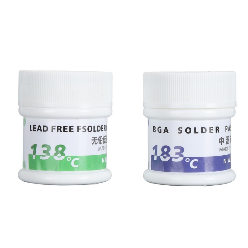 Electronic Chip Solder Paste 50gx2 138℃ and 183℃ Multifunctional Soldering