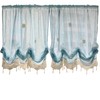 FADFAY Pastoral Cortina de cortina ajustable con gancho manual, 1