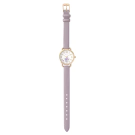 Fieldwork Field work Sanrio Characters Watch Watch Heart Hand Watch G Casual Watch Leather Watch SNR001, purple (chrome), Casual