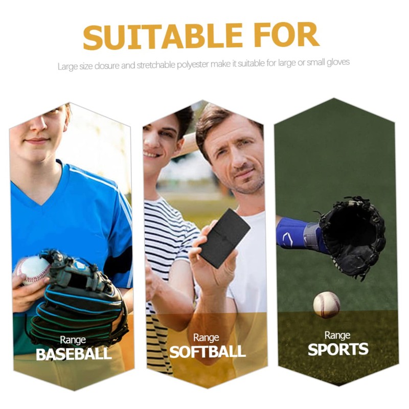 Gatuida 2Pcs Baseball Glove Wrap High Grade Conditioner for Softball